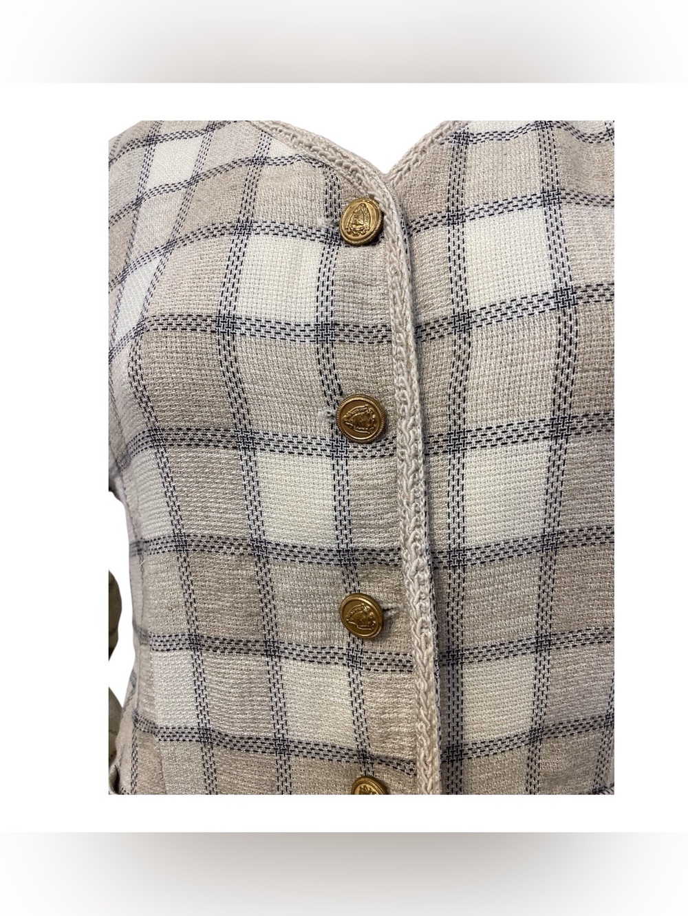 Vintage Women's Chelsea Studio Plaid Button-Up Jacket, 16 - Picture 3 of 15